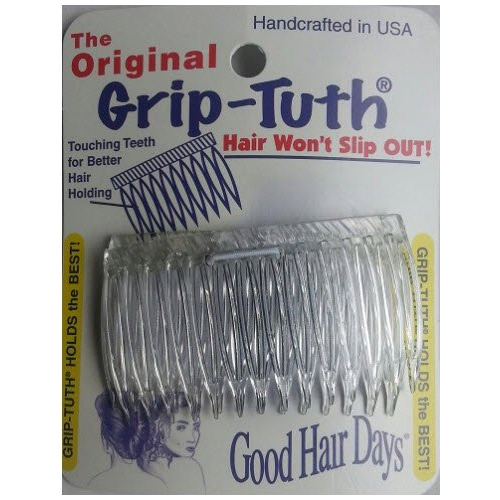 Good Hair Days Grip-tuth Pebs 40414 - Juego De 2, Transparen