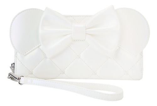 Loungefly Cartera Boda Iridiscente De Minnie Mouse Color Blanco