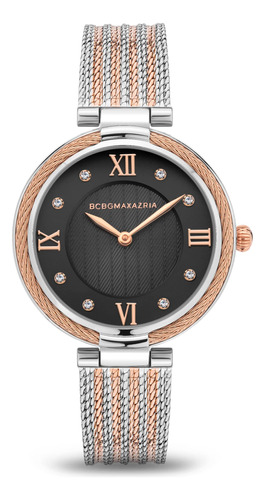 Reloj Bcbgmaxazria De Mujer Plata/oro Rosa Estilo Clásico