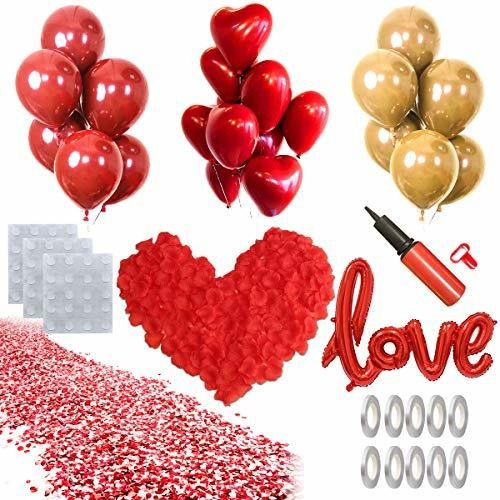 Love Balloons&2000 Pcs Silk Rose Petals Decorations-42inch 5