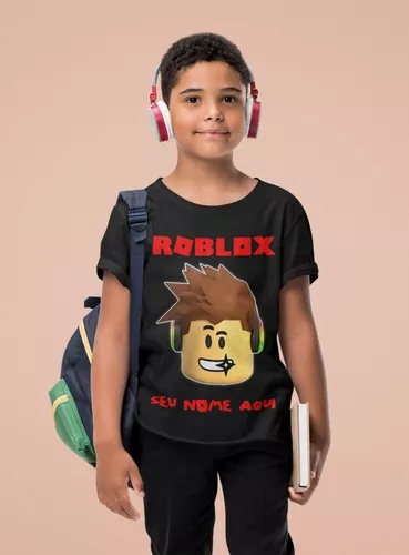 Camisa Do Roblox Infantil Personalizada Pronta Entrega