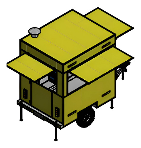 Food Trailer Para Lanches - Projeto Simples E Prático