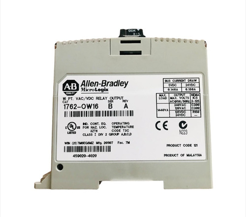 Allen Bradley 1762-ow16 Módulo Salida Rele Micrologix
