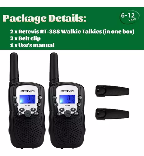  Retevis RT388 Walkie Talkie Niños,Juguetes de Largo