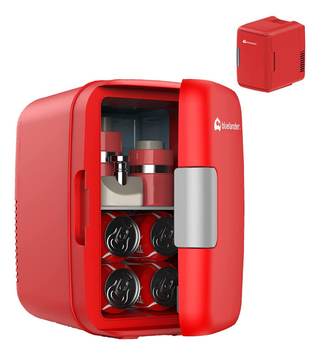 Mini Refrigerador Frigobar 4l 6 Latas Casa Auto Oficina Rojo