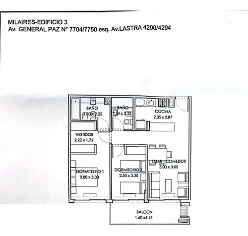 Departamento Venta Mil Aires, Devoto 1
