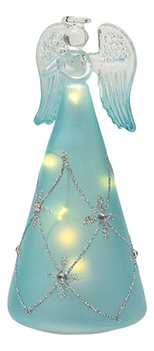 Árbol De Navidad De Cristal Con Forma De Ángel De Luz Noctur