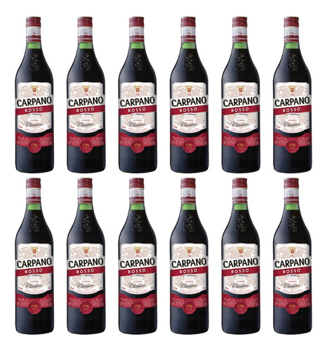 Aperitivo Carpano Rosso 950ml X12 Zetta Bebidas