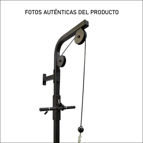 Polea Alta Y Baja Gimnasio Soporte Pared +2 Barras Cable Gmp en venta