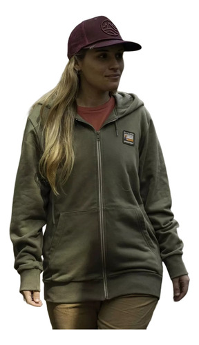 Buzo Campera Canguro Trown Full Zip Beat