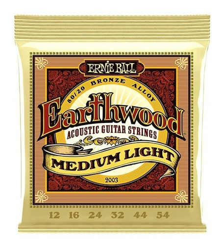 Imagen 1 de 1 de Ernie Ball Earthwood Medium Light Guitarra Acústica 12-54