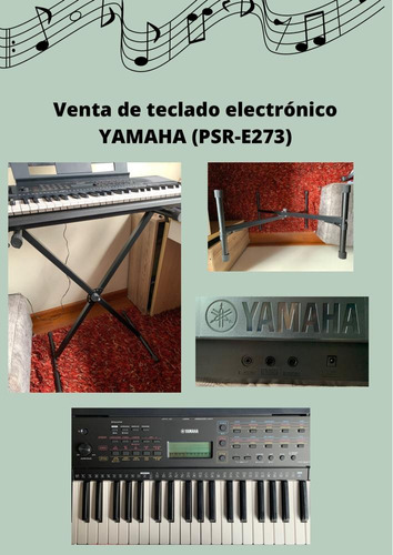 Teclado Organeta Yamaha Psr-e273 61 Teclas Negro