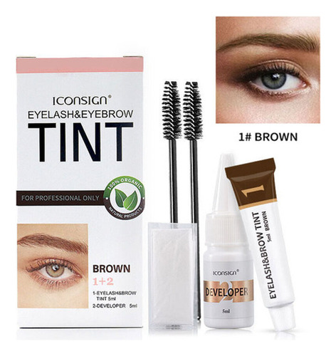 Kit De Tinte Para Pestañas Y Cejas Impermeable