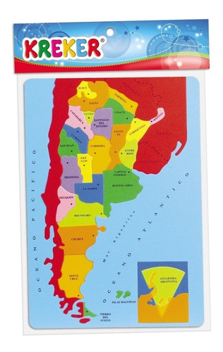 Mapa De Republica Argentina Con Impresion - Kreker