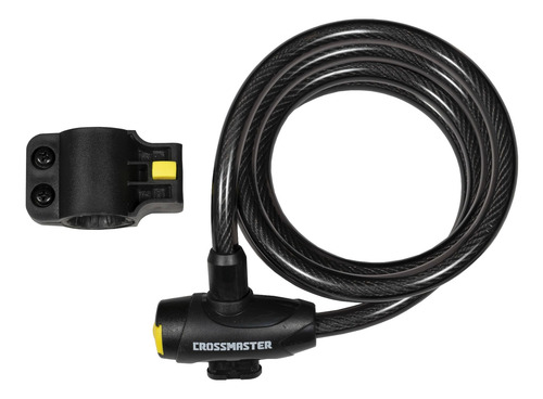 Imagen 1 de 3 de Candado Con Cable De Acero 25 Mm 1.5 Mt Crossmaster 9933440