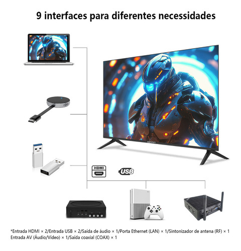 Smart Tv 43'' Full Hd Weyon 43wdsnbx Wi-fi Android 14