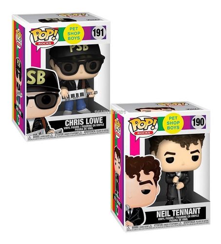 Funko Pop Pet Shop Boys Neil Tennant 190 + Chris Lowe 191