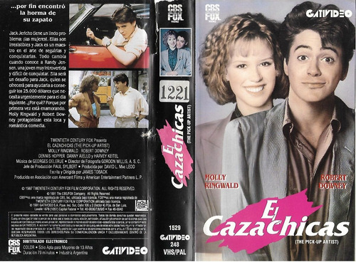 El Cazachicas Vhs Robert Downey Molly Ringwald Vanessa Willi