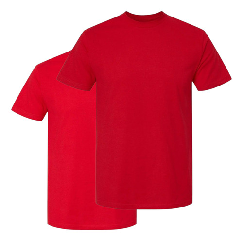 Playera Hombre 2pz Cuello Redondo Manga Corta 100% Algodon