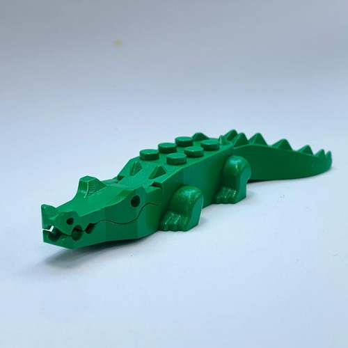 Lego Minifigura Cocodrilo (verde)