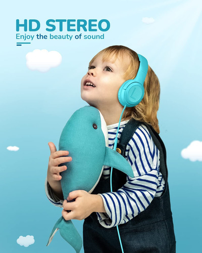 Auriculares Awatrue At2 Para Niños Pequeños Con Cable, Límit