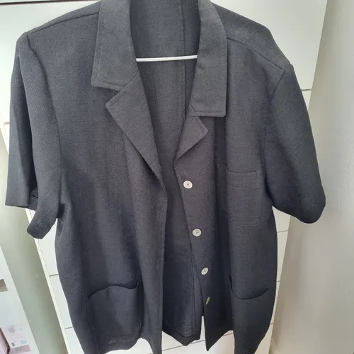 Blusa De Crepe Tipo Saco Sastre