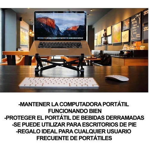 Base Soporte Notebook Tablet Vertical Plegable Cama Flexible