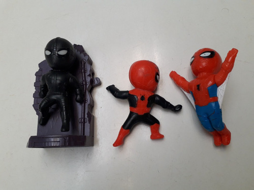 03 Boneco Homem Aranha Burger King Tipo Mc Donalds Usados (Usado)