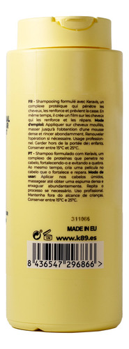 K89 Shampoo Repair: Nutre Y Repara El Cabello A Profundidad.