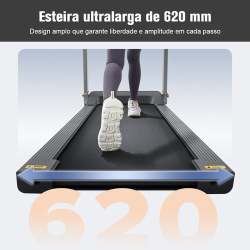 Esteira Eletrica Inteligente Profissional Dobrável Com Alça