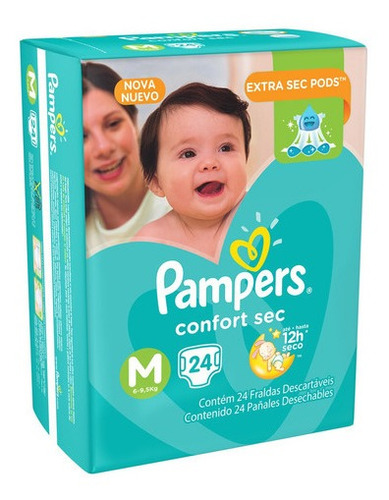 Pañal Pampers Confort Sec M 20 Unidades / Superstore