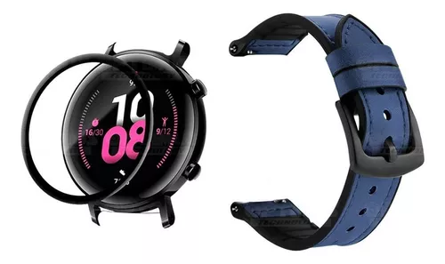 Vidrio Templado Cerámico Y Correa de cuero Smartwatch Reloj