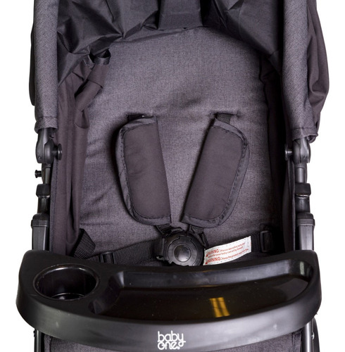 Cochecito Travel System 3reclinaciones, Plegable B.one Rio G Negro Con Gris Negro