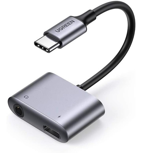 Ugreen Adaptador Usb-c A Jack 3.5mm Dac Y Carga Rápida Pd