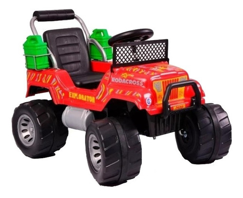 Camioneta a batería para niños Rodacross AU/027 Explorator  color rojo 220V