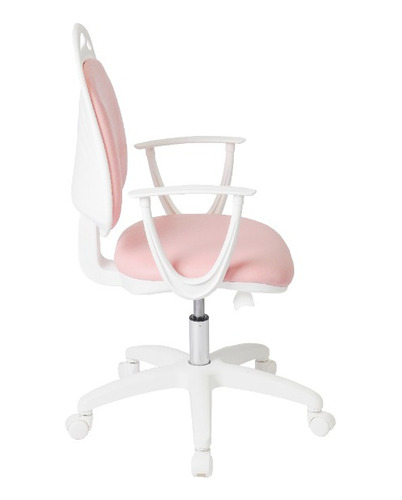 Silla Diva Rosa De Escritorio Neumática Ecocuero