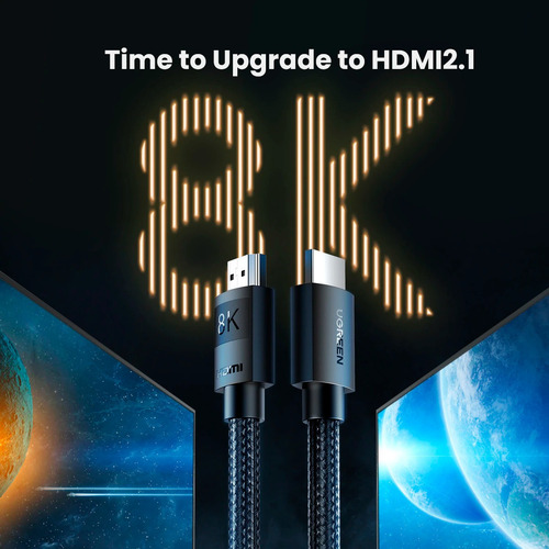Cable Hdmi 2.1 Max Resolucion 8k Compatible Ps5 Y Xbox X (Reacondicionado)