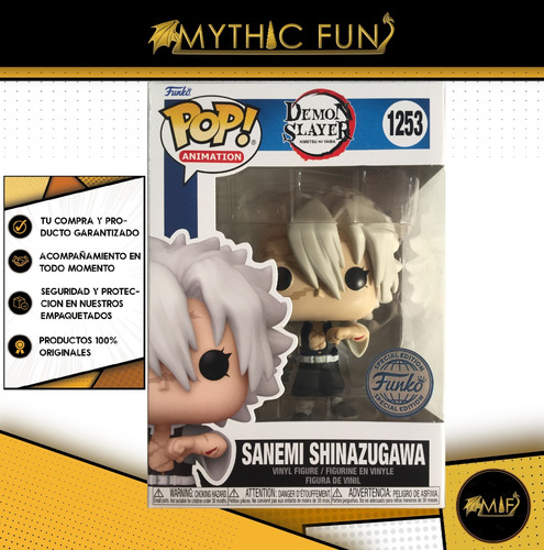 Funko Pop Demon Slayer - Sanemi Shinazugawa 1253 (Usado)