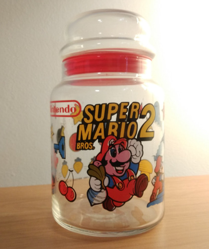 Mario Bros 2 Cookie Jar 1989 Perfecto Estado Frasco Galletas