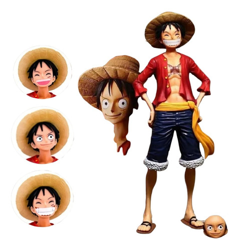 Figura De Acción One Piece Anime Monkey D Luffy 3 Caras 1 Pz