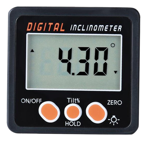 Inclinómetro De Transportador Digital Boton Naranja