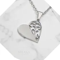 Comprar Conjunto Cadenita Dije Corazón Acero Quirúrgico Regalo Joyas