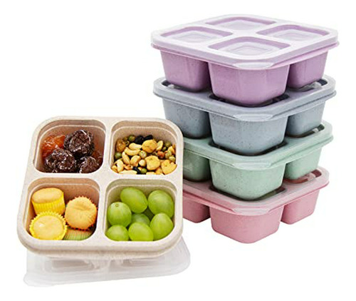 5 Pack Bento Lunch Box Contenedores De Comida Divididos