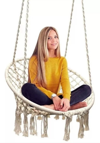 Imagen 5 de 11 de Hamaca Sillon Columpio Macrame