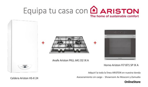Equipa Tu Casa Con Ariston - Combo Caldera + Horno + Anafe