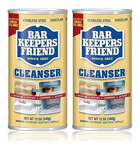 Bar Keepers Friend Powdered Cleanser & Polish | 12-onzas | 2