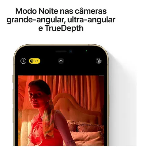 iPhone 12 Pro Max Apple 128GB Dourado 6,7” - Câm. Tripla