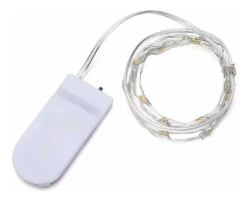 Imagen 5 de 10 de Guirnalda Alambre 30 Luces Led 3m A Pila Calida Fria Navidad