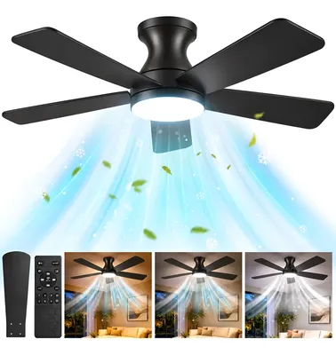 Ventilador De Teto 42  Luz Led Controle Remoto 6 Velocidades