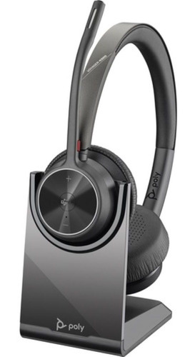 Auriculares estéreo Plantronics Poly Voyager 4320uc Bt, color negro